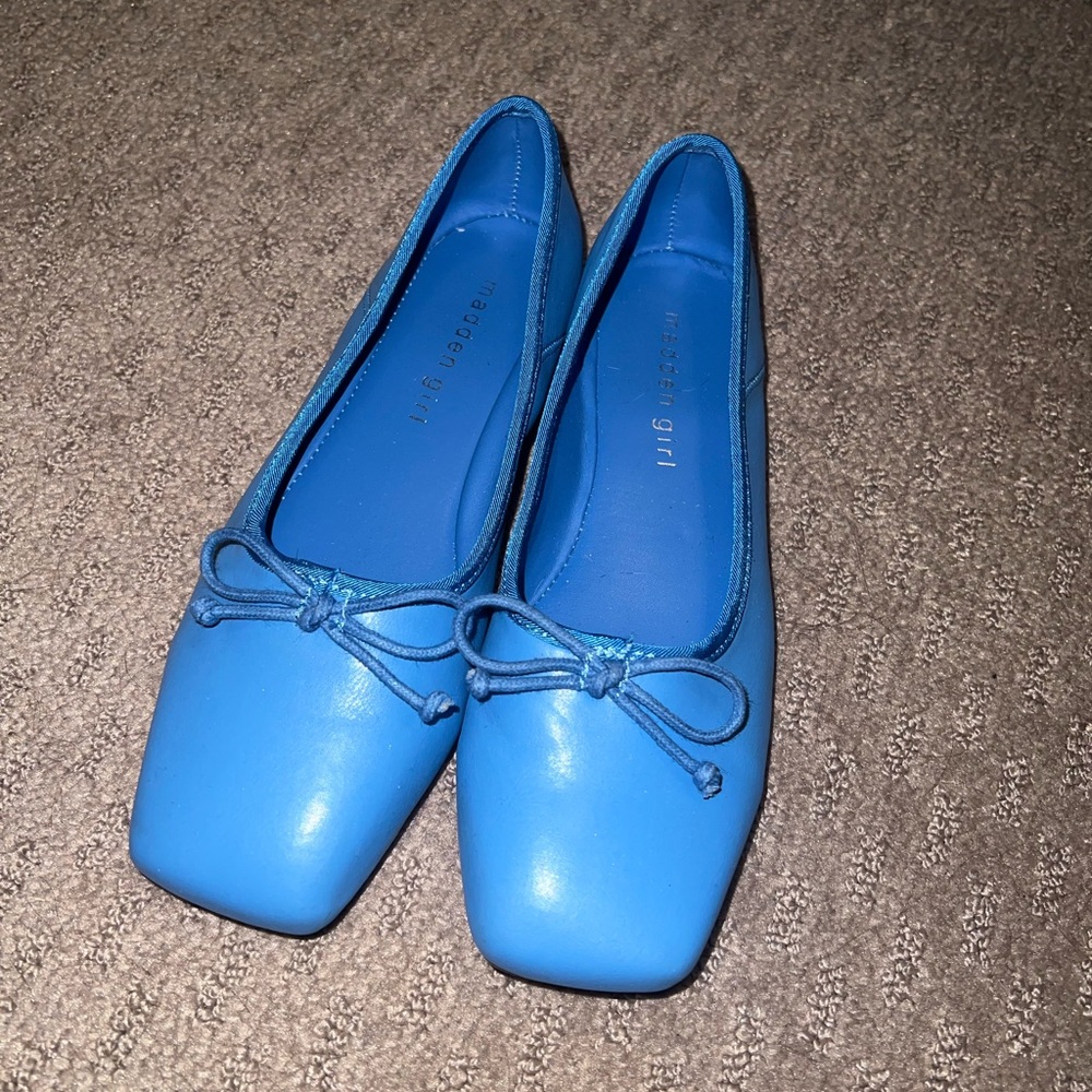 Madden Girl Blue Ballet Flats